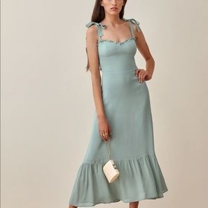 Reformation Nikita Dress in Celadon